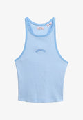 Superdry & Co ESSENTIAL LOGO STRIPED RACER - Top - bluebell stripe
