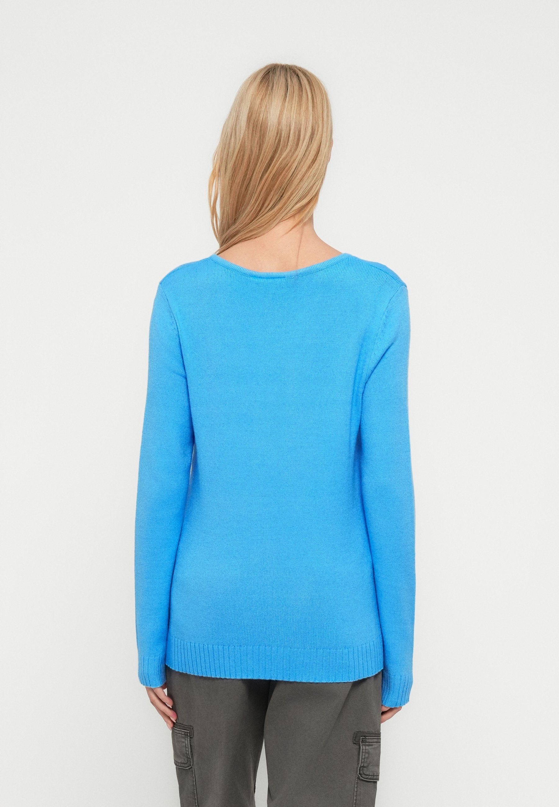 VILA VIRIL V-NECK L/S KNIT TOP - NOOS