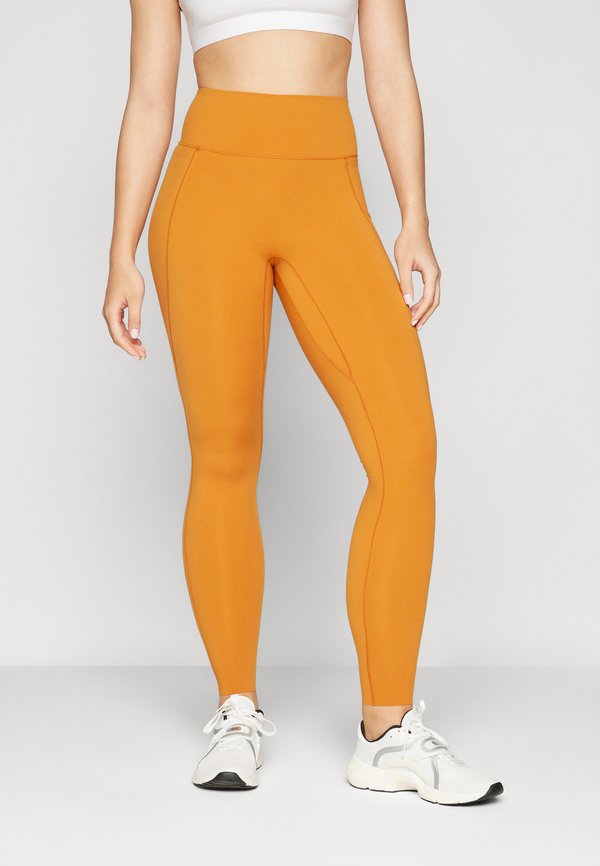 Nike Performance W NK DF UNIVERSA HR PKT TGHT - Leggings - monarch legend caramel rugged orange