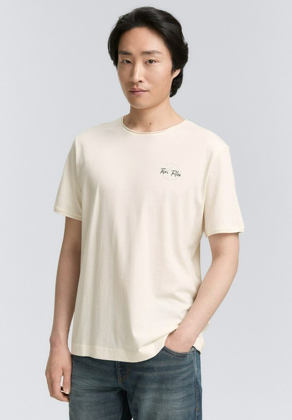 TOM TAILOR Basic T-shirt - gardenia white