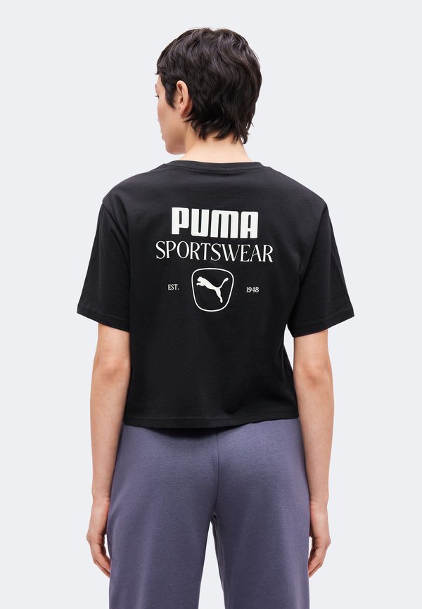 Puma CLASS RELAXED GRAPHIC TEE - Print T-shirt - black