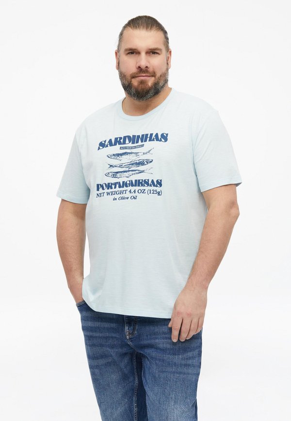 s.Oliver T-SHIRT - Print T-shirt - arktisblau
