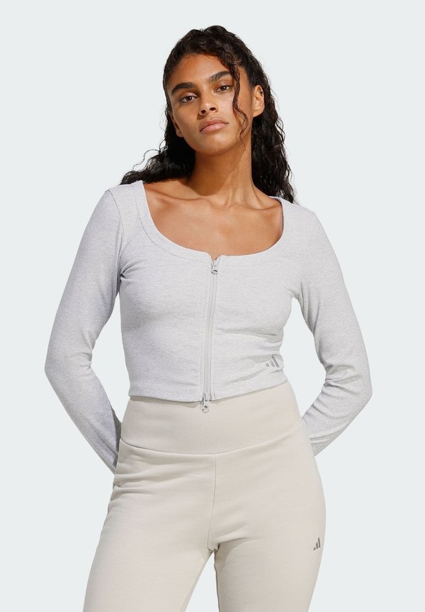 adidas Sportswear Cardigan - light grey heather