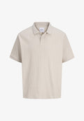 Jack & Jones JJEHARRISON STRUCTURE - Polo shirt - moonbeam