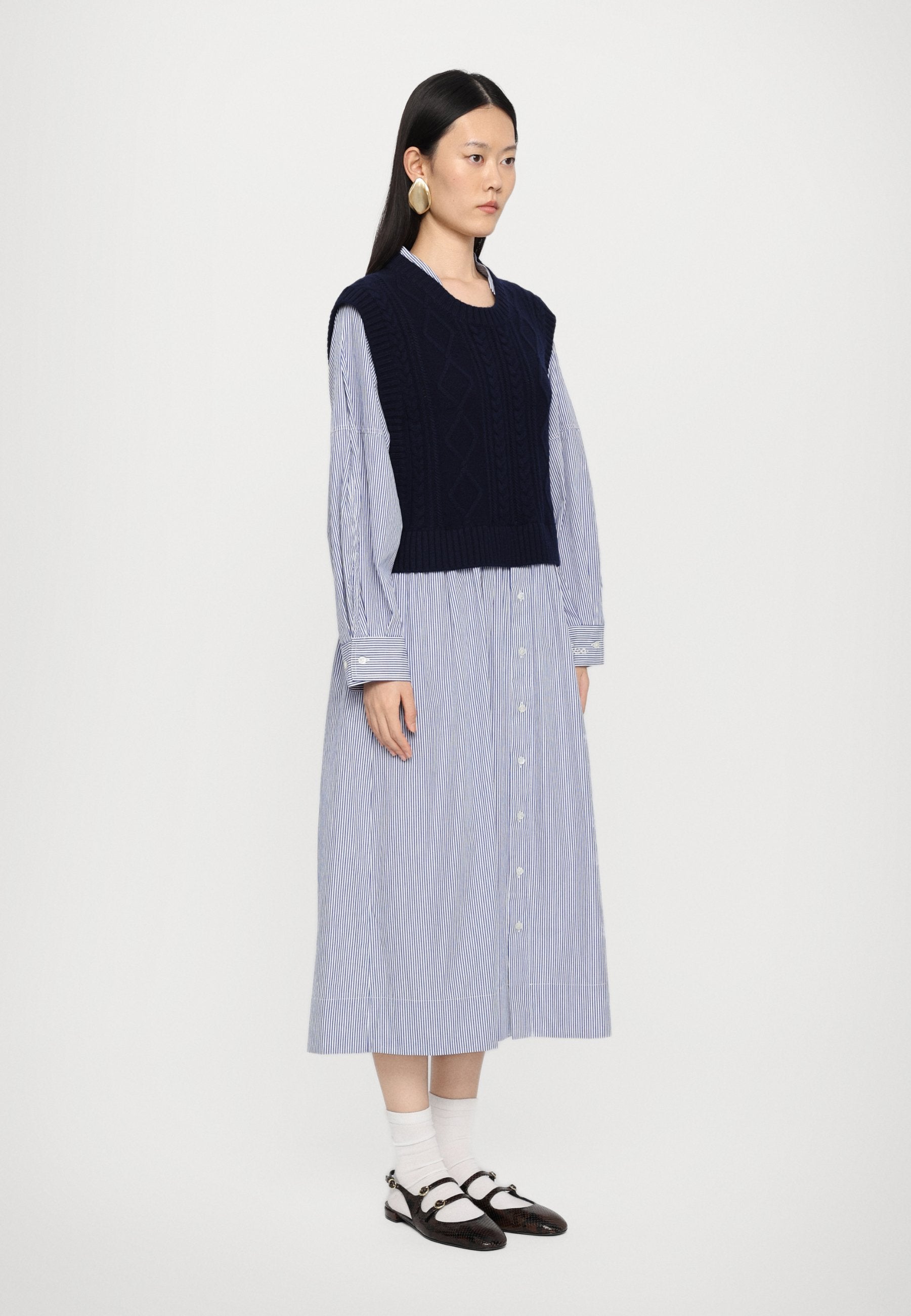 Sea CALEB CABLE KNIT DRESS