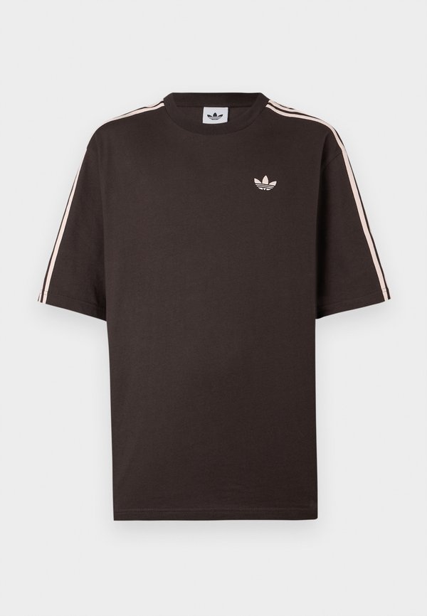 adidas Originals 3S TEE - Print T-shirt - aurora coffee