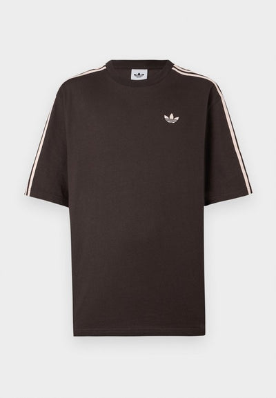 adidas Originals 3S TEE - Print T-shirt - aurora coffee