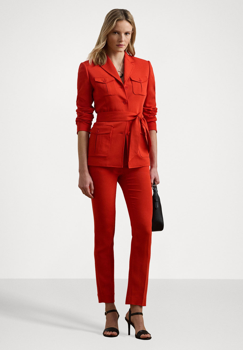 Lauren Ralph Lauren Stretch cady cropped pant