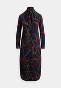 Lauren Ralph Lauren Petite PRINT GEORGETTE TIE-NECK SHIRTDRESS