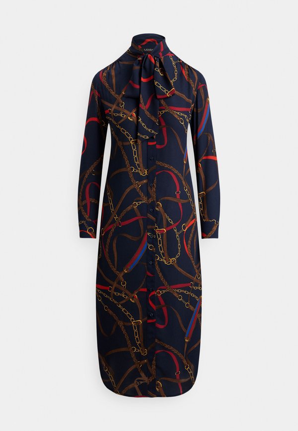 Lauren Ralph Lauren Petite PRINT GEORGETTE TIE-NECK SHIRTDRESS