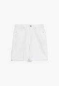 s.Oliver JEANS-BERMUDA SURI - Denim shorts - weiß