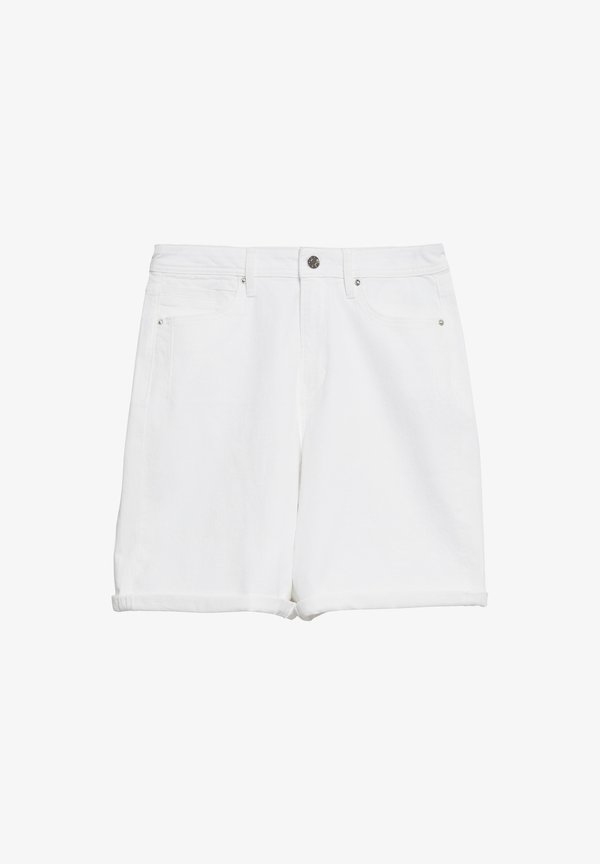 s.Oliver JEANS-BERMUDA SURI - Denim shorts - weiß
