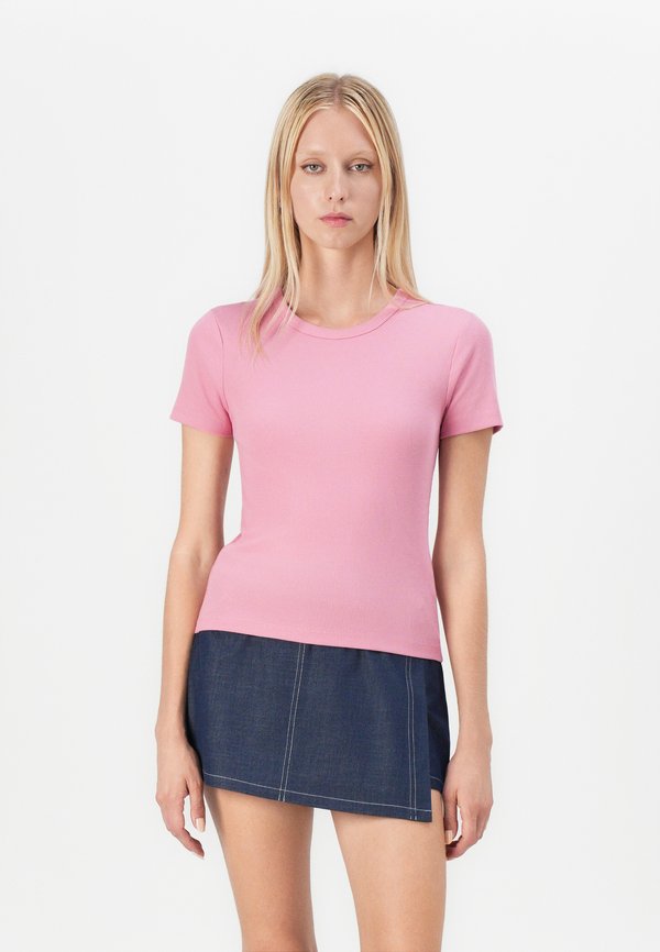 ONLY ONLVAL LIFE S/S O-NECK TOP JRS NOOS - Basic T-shirt - wild rose