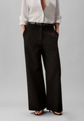 Calvin Klein Jeans STRETCH WIDE LEG PANT - Trousers - black