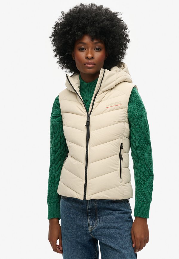Superdry & Co Waistcoat - pelican beige