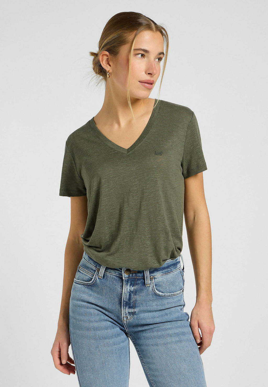 Lee SHORT SLEEVE V NECK TEE  REGULAR FIT