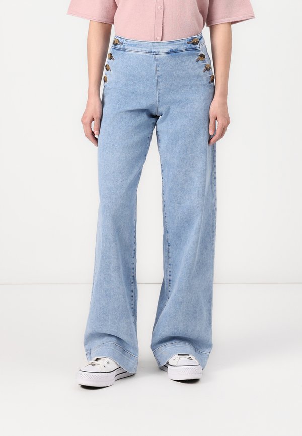 ONLY Wide-fit ONLMADISON High waist Wide Leg Fit - Wide Leg - light blue denim