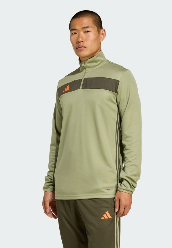 adidas Performance TIRO25  - Sports T-shirt - tent green night cargo impact orange