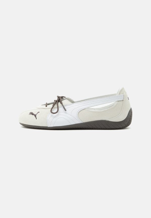 Puma SPEEDCAT NOVA - Ankle strap ballerina shoes - vapor gray/matte bronze