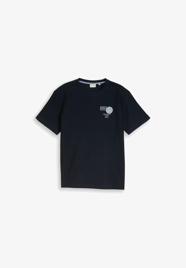 TOM TAILOR TOM TAILOR T-SHIRT T-SHIRT MIT STICKEREI - Print T-shirt - sky captain blue