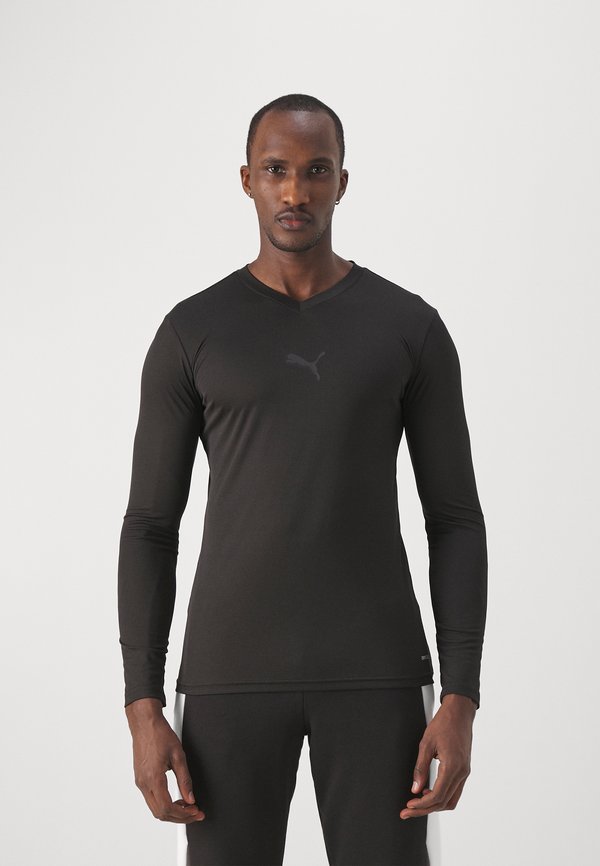Puma TEAMGOAL BASELAYER TEE - Undershirt - black/flat dark gray