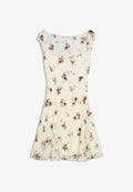 Bershka MINI PRINT - Day dress - beige