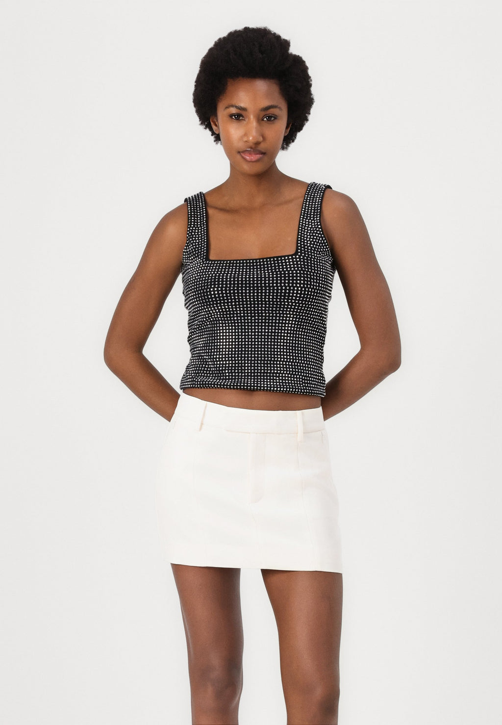 Good American SUITING MINI SKIRT