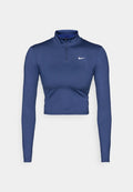 Nike Performance ONE - Long sleeved top - midnight navy/white