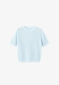 Mango Basic T-shirt - light blue