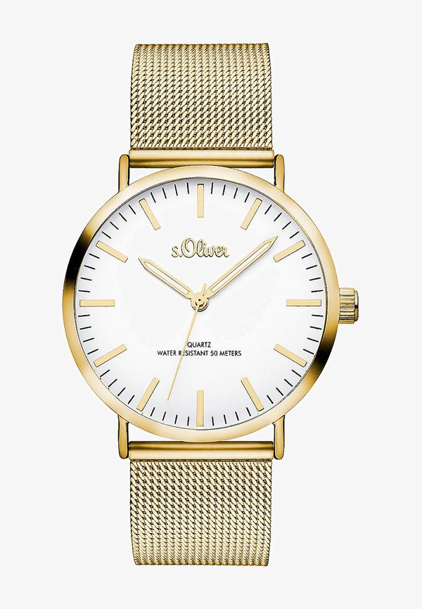 s.Oliver CLASSIC TIME - Watch - gold-coloured