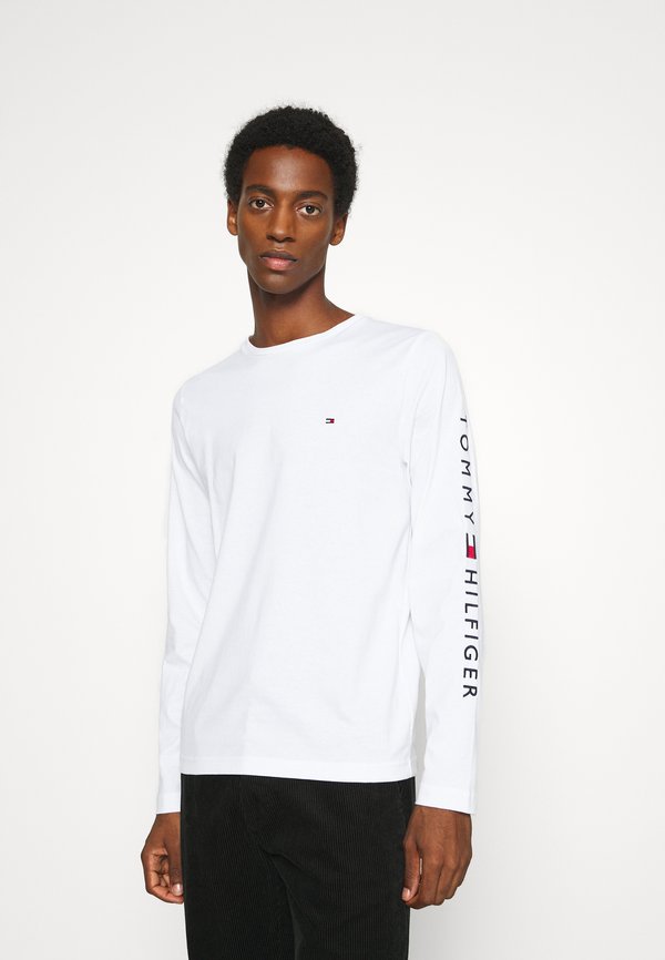 Tommy Hilfiger LOGO LONG SLEEVE TEE - Long sleeved top - white
