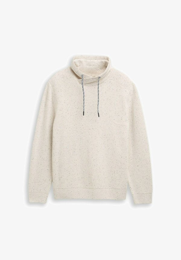 TOM TAILOR Jumper - offwhite melange neps