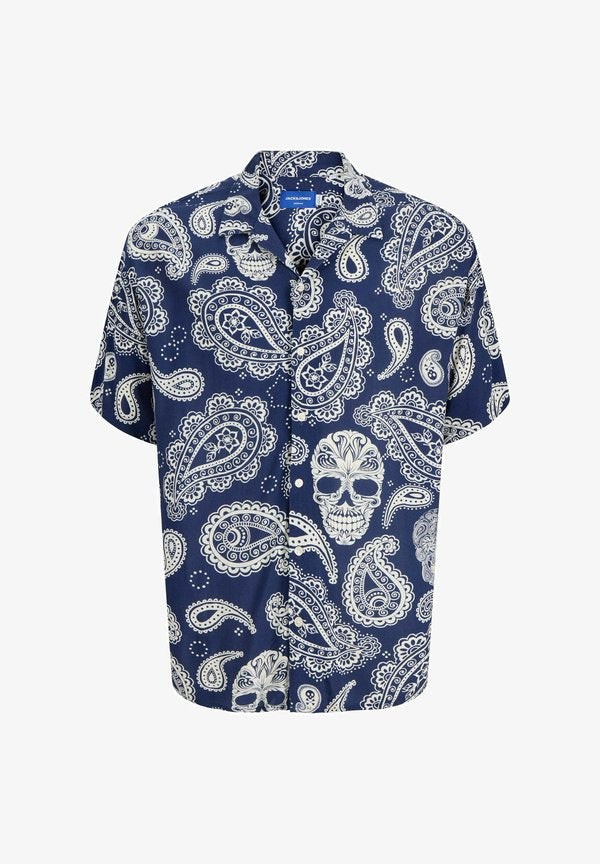 Jack & Jones Resort Relaxed Fit - Shirt - ocean cavern