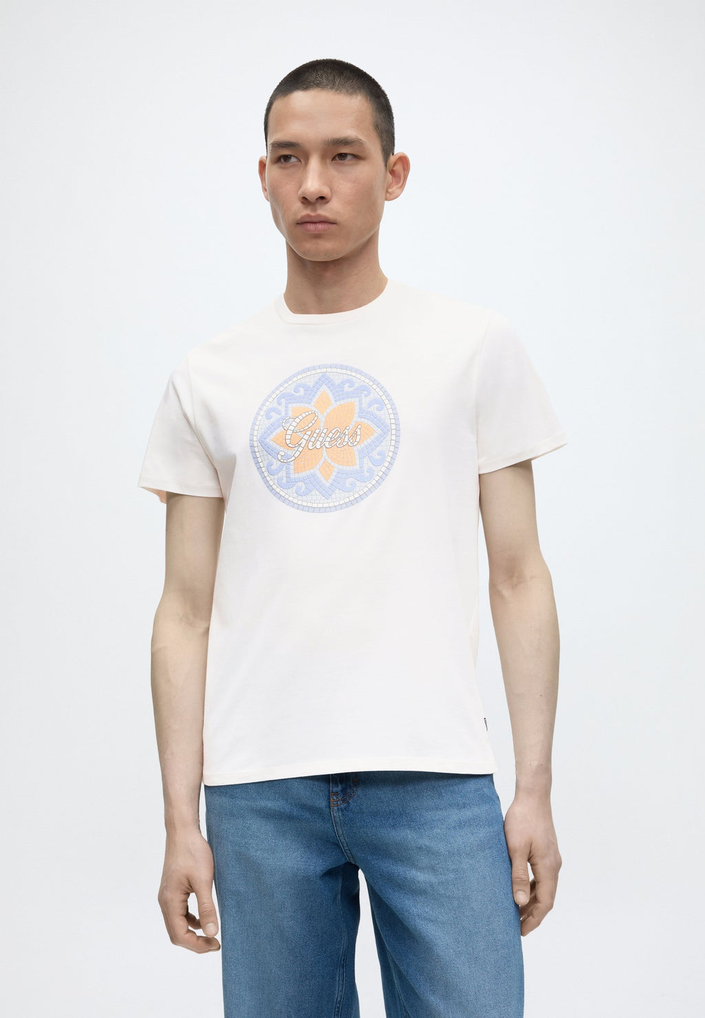 Guess SS BSC MOSAIC TILE TEE