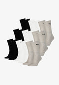 Puma 18 PACK - Sports socks - grey/white/black