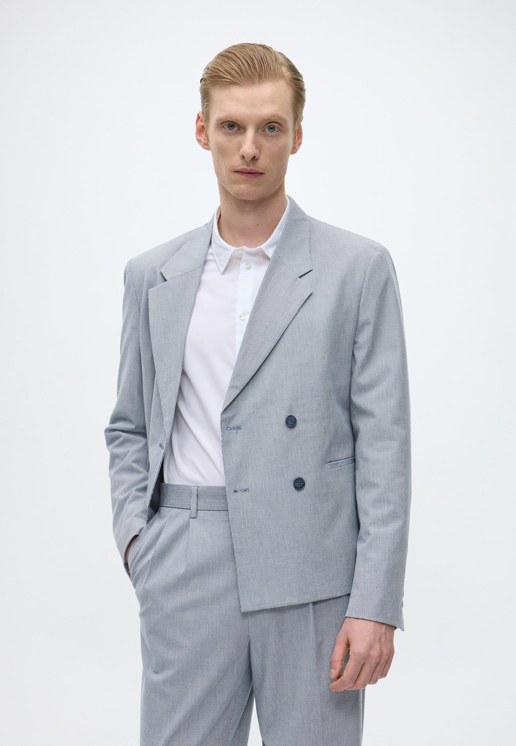 MICRO HOUNDTOOTH SUIT CROPPED Media 8
