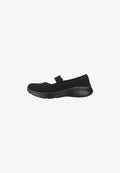 Skechers BEDFORD CHEERFUL GLOW NOIR 35 - Ankle strap ballet pumps - noir