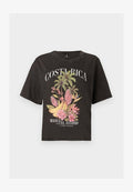 ONLY ONLLUCY BOXY - Print T-shirt - black