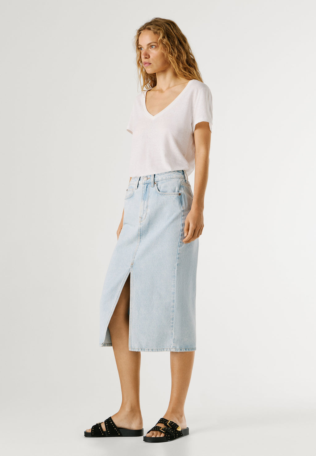 Pepe Jeans MIDI SKIRT NIKITA