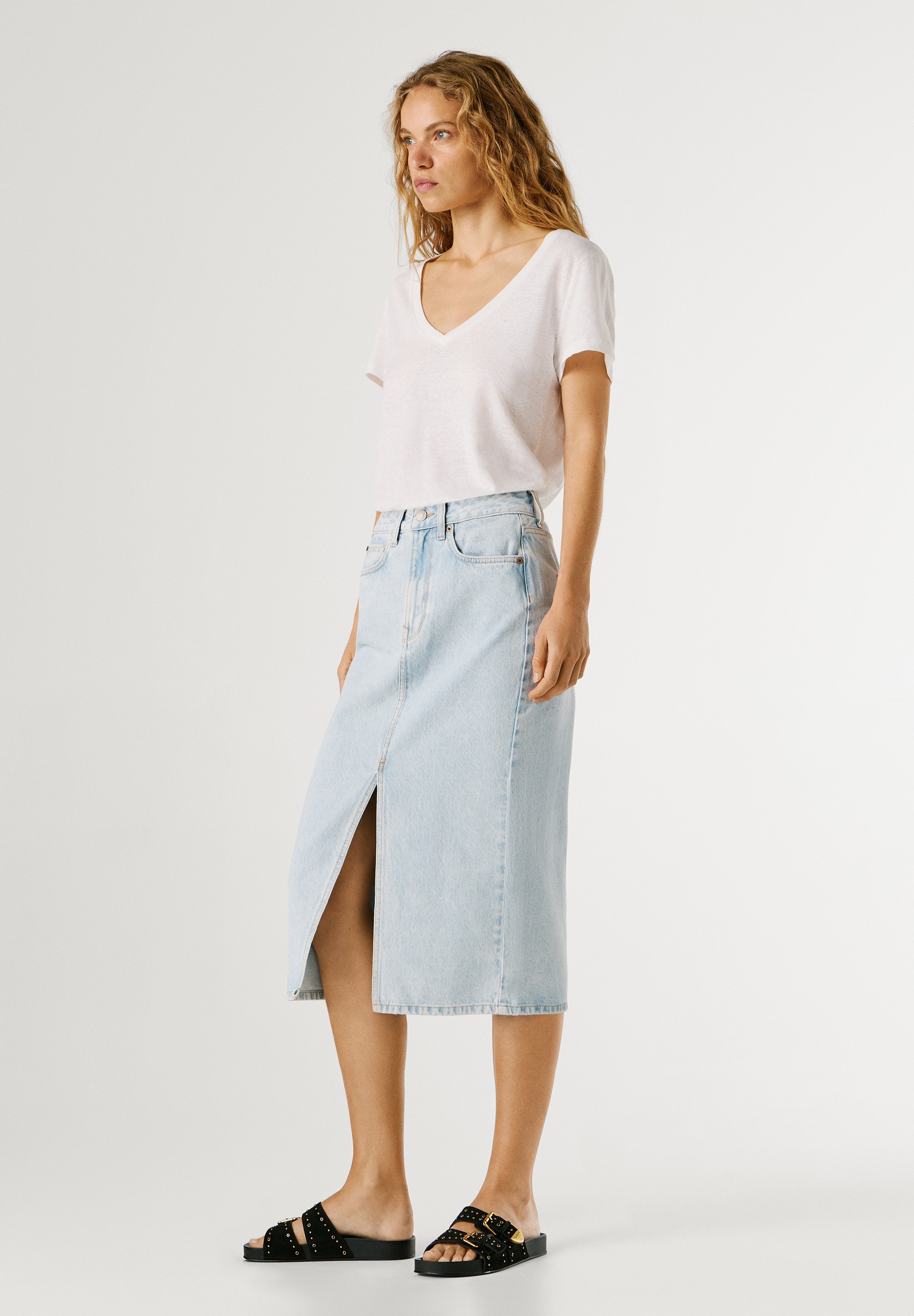 Pepe Jeans MIDI SKIRT NIKITA
