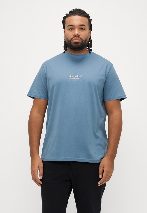 Jack & Jones JJESOHO TEE SS CREW NECK NOOS PLS - Print T-shirt - blue mirage