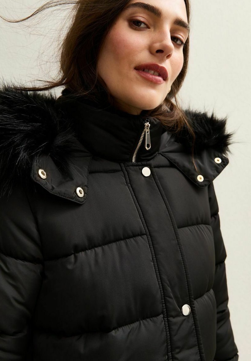 New Look HOODED TIERED LONGLINE PUFFER