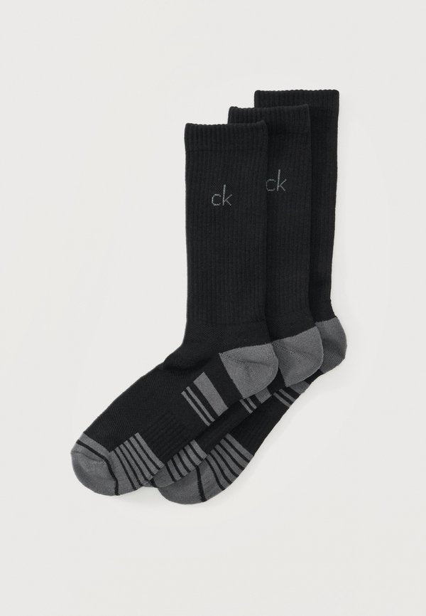 Calvin Klein Golf TECH CREW SOCK 3 PACK - Sports socks - black/grey