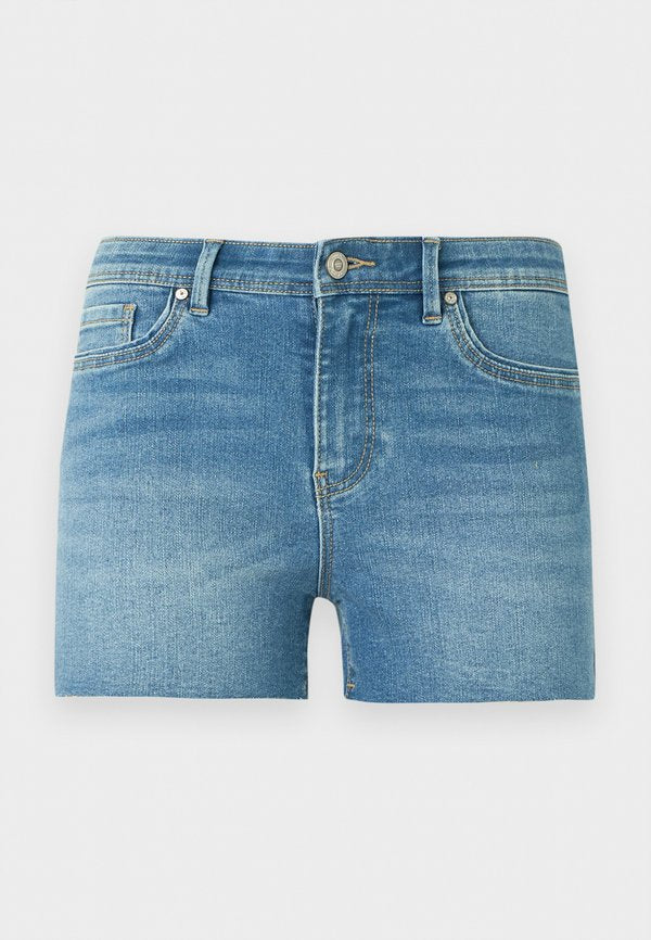 ONLY ONLWAUW - Denim shorts - medium blue denim