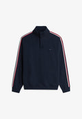 Tommy Hilfiger HALF BUTTON DOWN - TH GLOBAL STRIPE LG - Pyjama top - navy blue