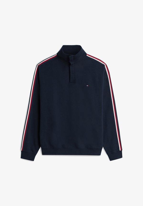 Tommy Hilfiger HALF BUTTON DOWN - TH GLOBAL STRIPE LG - Pyjama top - navy blue