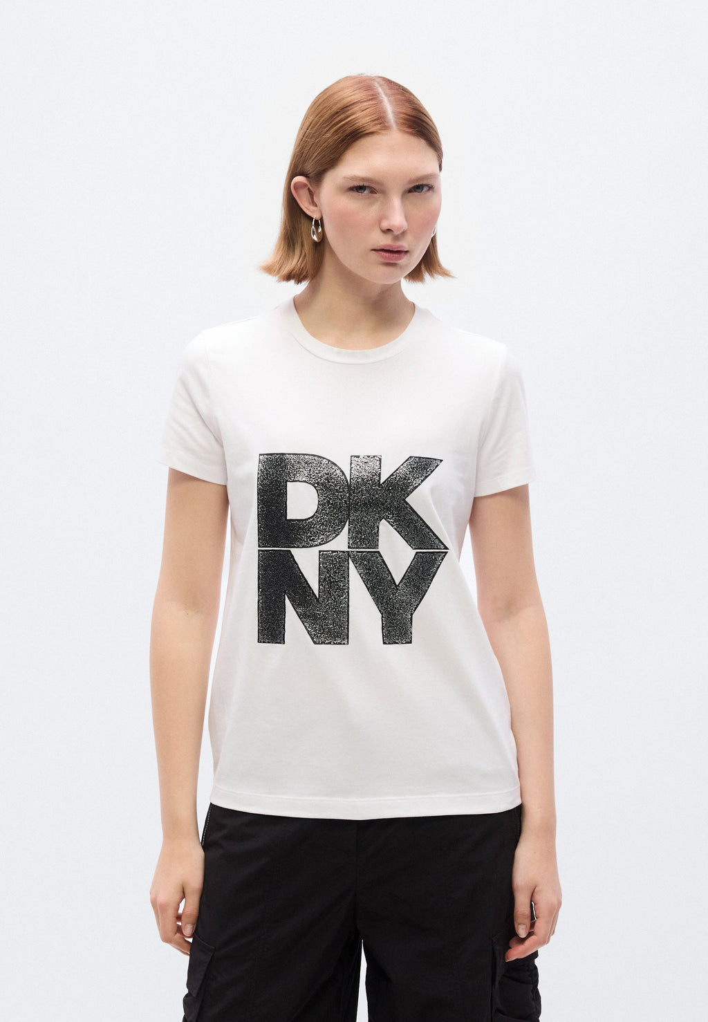DKNY PUMICED STACK LOGO