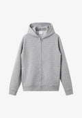 Mango Zip-up sweatshirt - mottled light grey