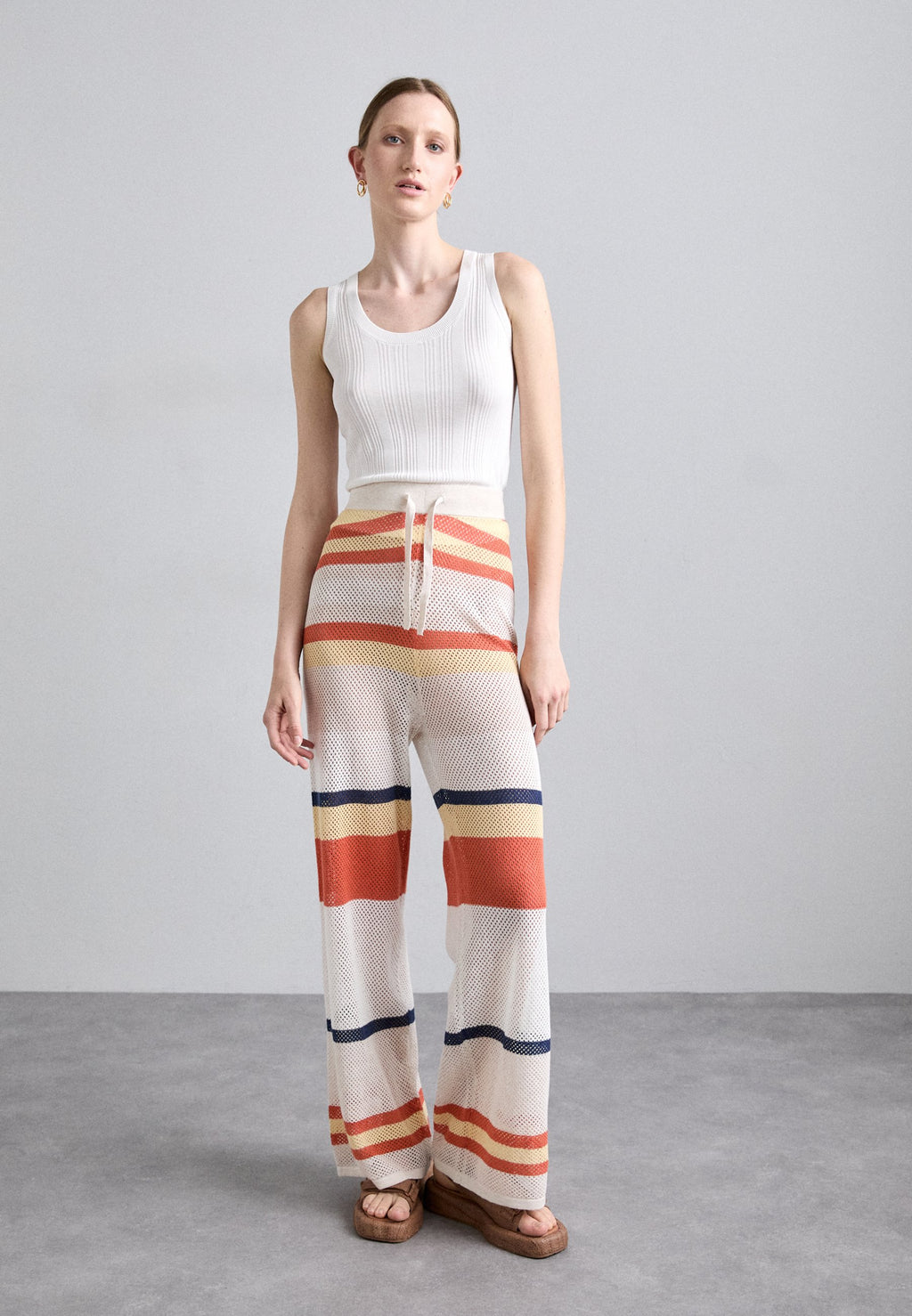 KNITID STRIPE POINTELLE