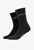 Levi's® REGULAR CUT LOGO 2 PACK - Socks - mid grey/black